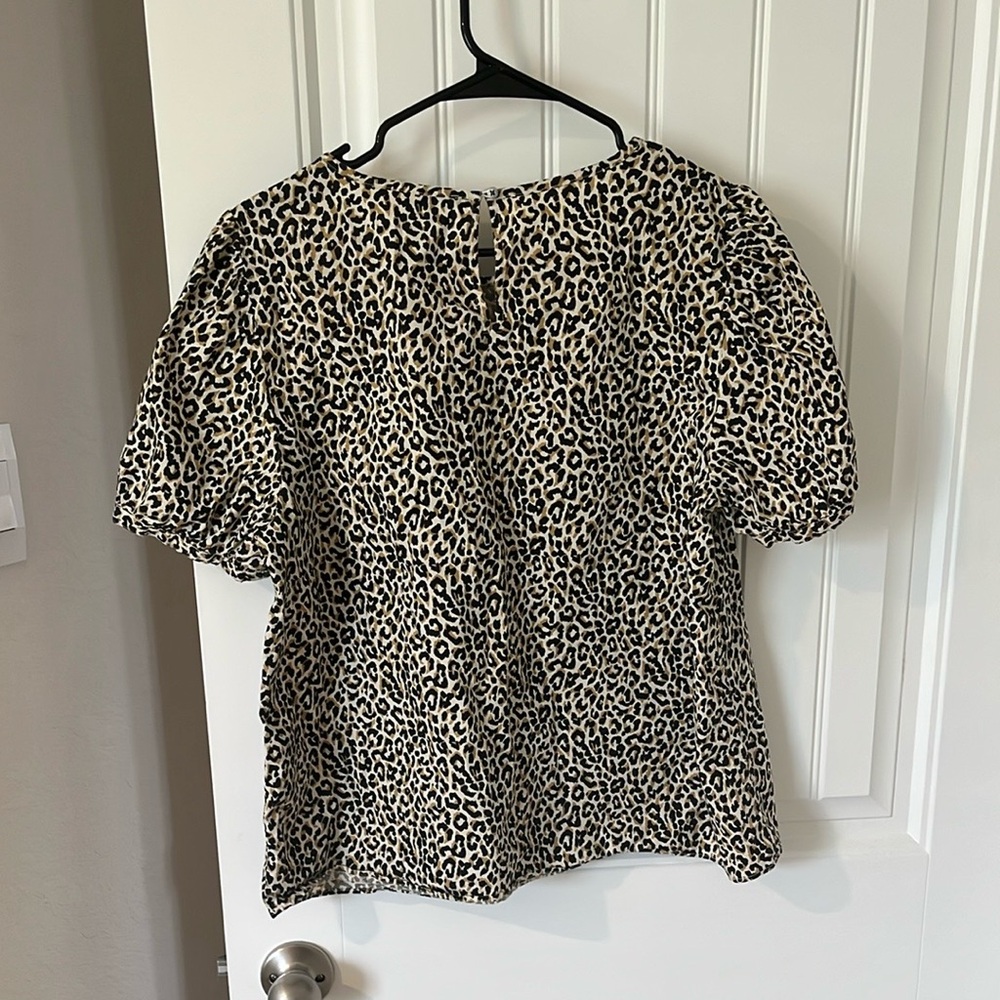 J. Crew Animal Print Blouse - Picture 3 of 3